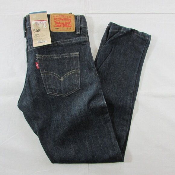 Levi's Boy's 508 Tapered Leg Red Tab Regular Fit Jeans - 25x25 (10 Reg) - Picture 1 of 5